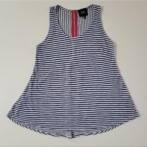 Anthropologie W5 Women's Navy Stripe Swing Tank Top